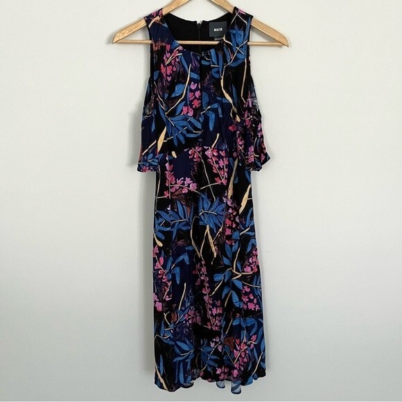 Anthropologie Maeve Elia Cold Shoulder Floral Dress, Size 0 NWOT - Picture 3 of 12